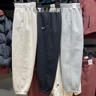 刺绣logo宽松长裤 加绒卫裤 FZ5997 104 063 nike耐克女冬季 010 新款