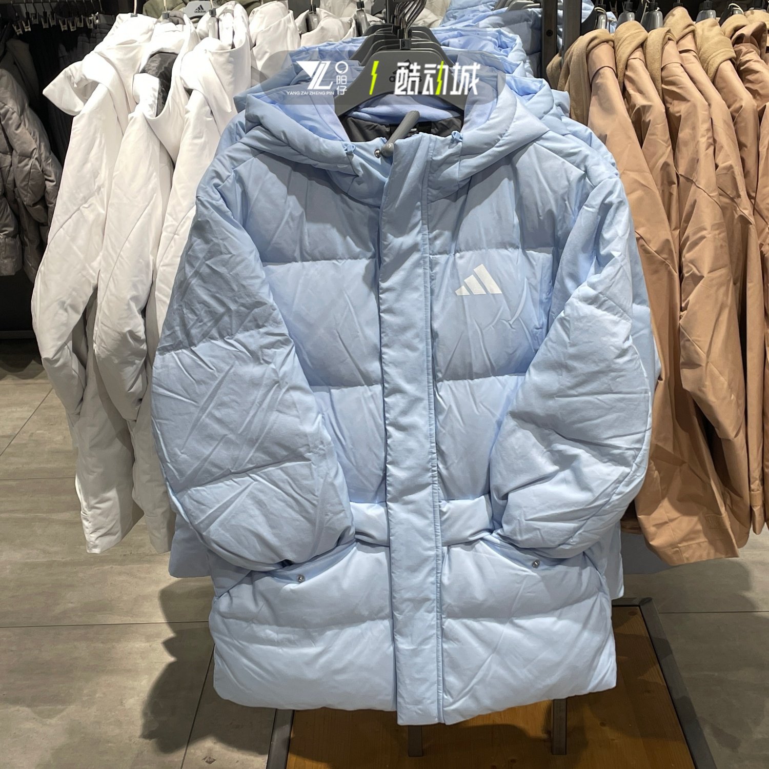 adidas阿迪达斯正品羽绒服男女情侣款保暖防风舒适外套夹克KS6486