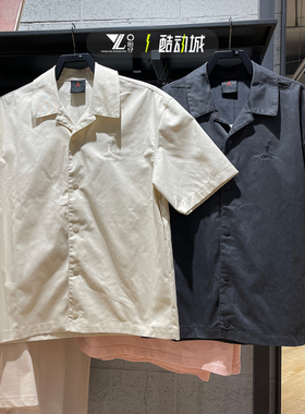 JORDAN男子衬衫透气半袖运动休闲宽松短袖翻领T恤 FN4626-203-070