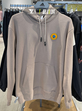 正品阿迪达斯三叶草男子运动训练休闲宽松连帽套头衫卫衣 II8475