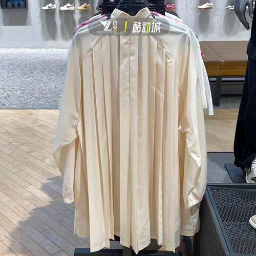 Nike耐克女夏季长袖百褶连衣裙