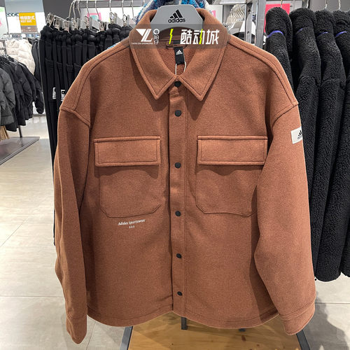 专柜正品阿迪达斯男休闲保暖外套