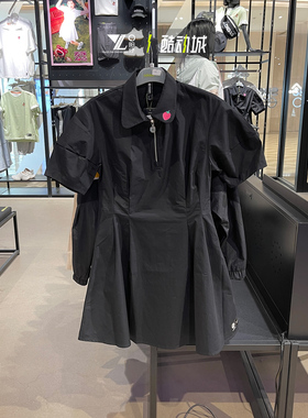 正品阿迪达斯NEO女子短袖T恤草莓熊运动休闲透气连衣裙 IP4022