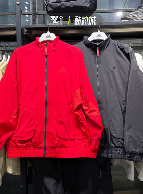 阿迪达斯Adidas男子加绒外套本命年红色运动保暖夹克HZ3039 3037