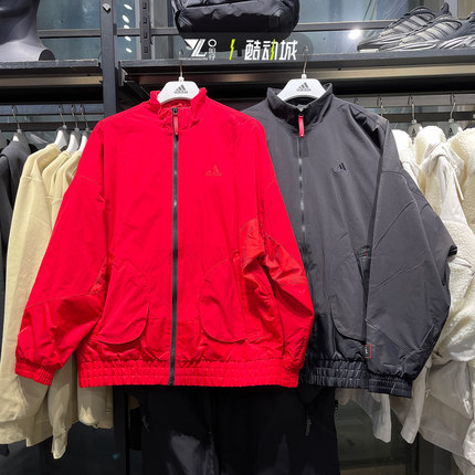 阿迪达斯Adidas男子加绒外套本命年红色运动保暖夹克HZ3039 3037