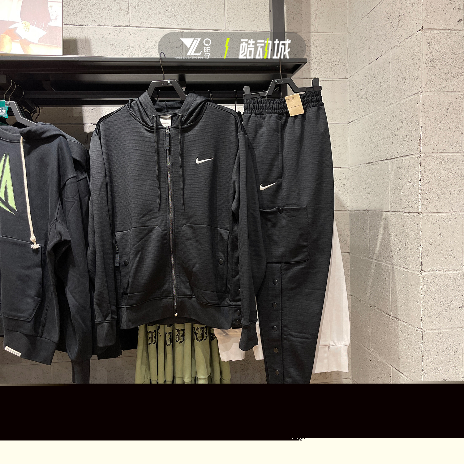 耐克男运动连帽外套休闲裤子套装
