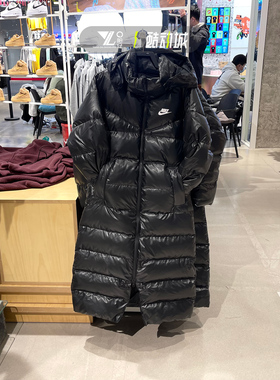 正品Nike耐克女子冬季保暖防风连帽运动休闲羽绒服外套DV0571-010