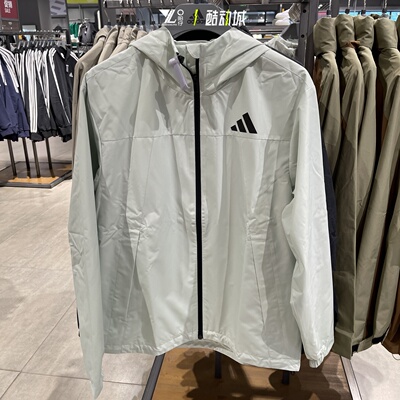 阿迪达斯男女同款冲锋衣外套