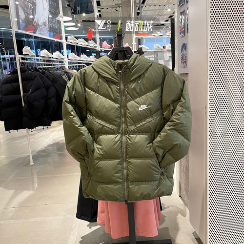 耐克男子宽松连帽保暖运动羽绒服