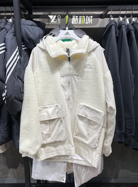 ADIDAS阿迪达斯男ST PATCH KNJKT保暖防风夹克运动休闲外套HN9017