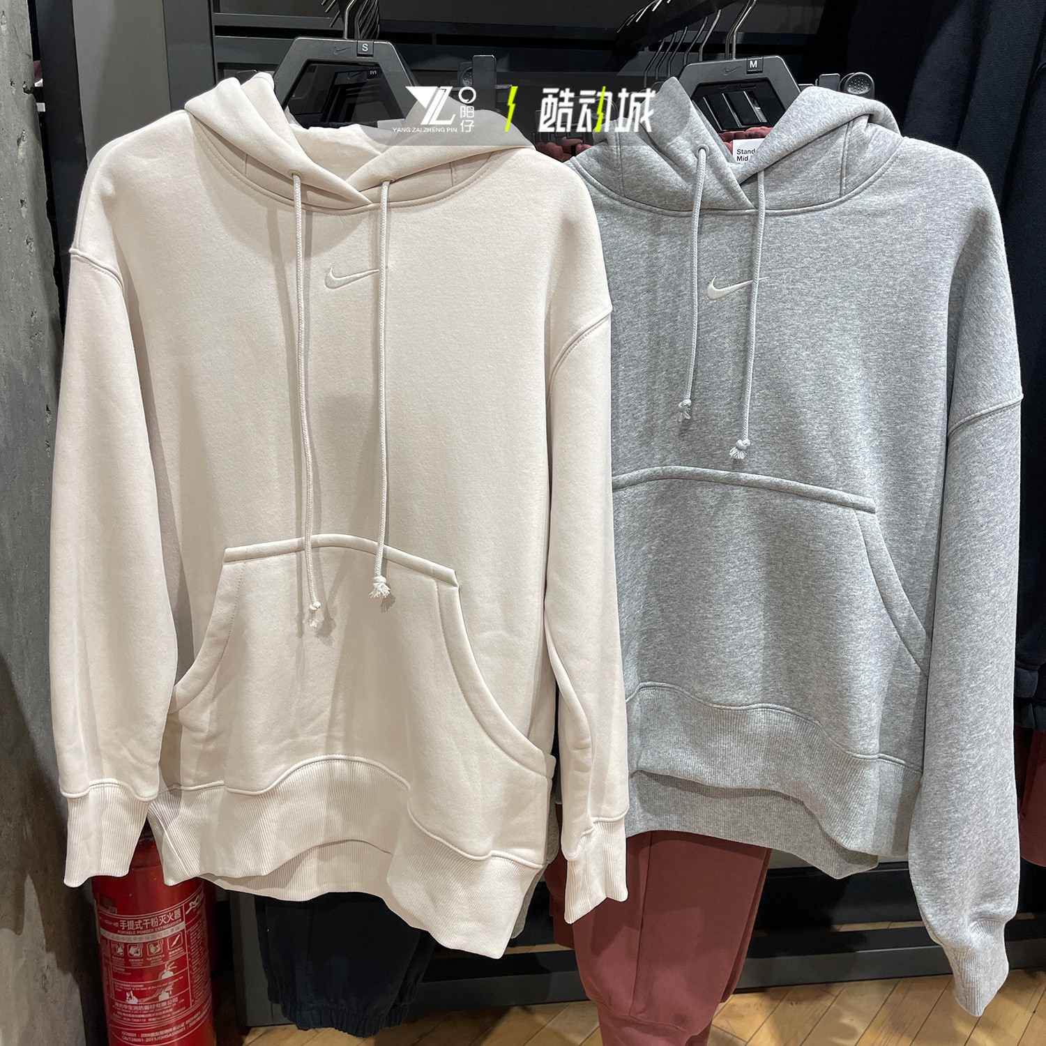 专柜正品耐克刺绣小标连帽卫衣