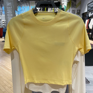 FN7468 NIKE耐克女子短款 T恤 运动健身训练圆领透气半袖 722 短袖