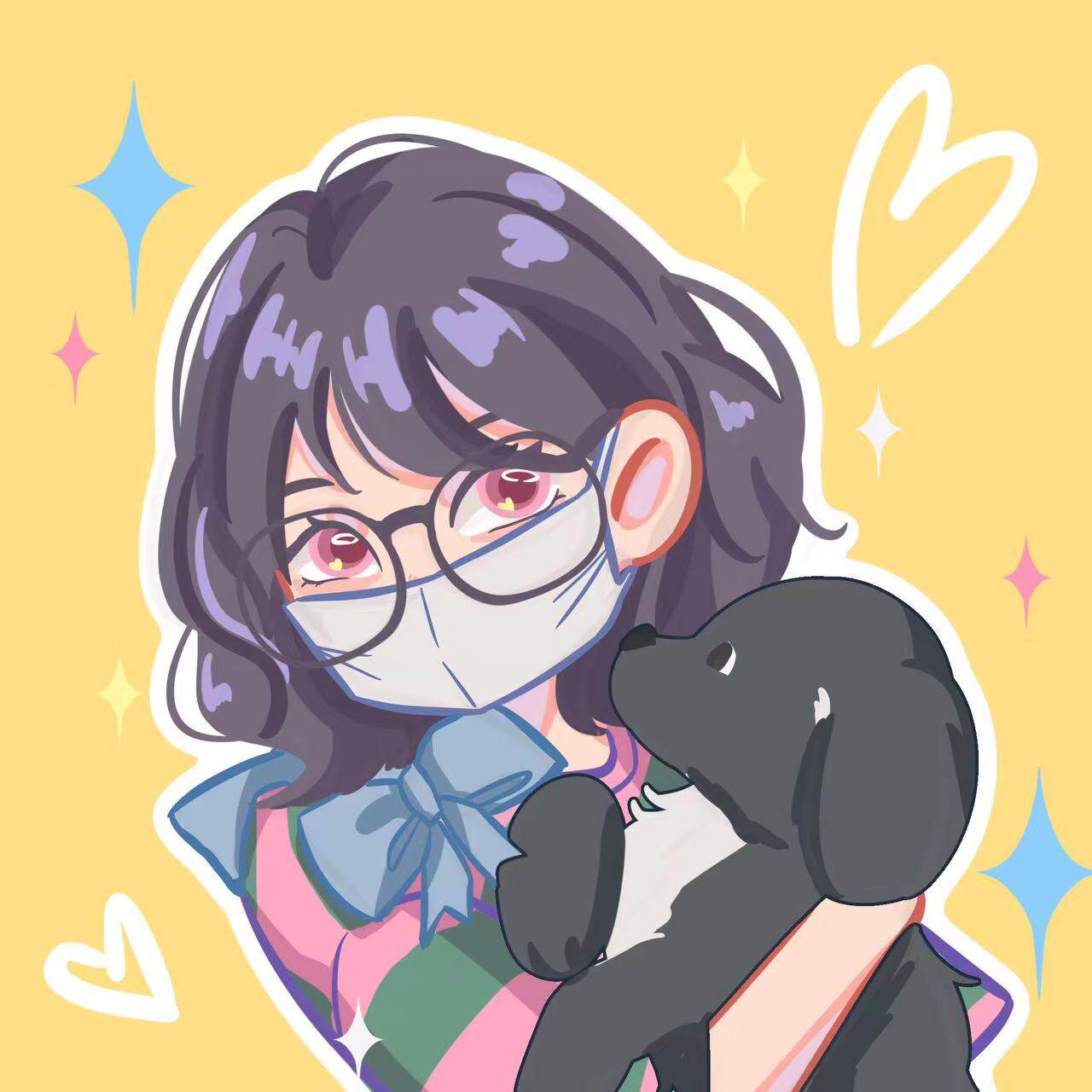 【emmm】鸭鸭风q版手绘头像情侣宠物闺蜜生日头像定制照片转卡通