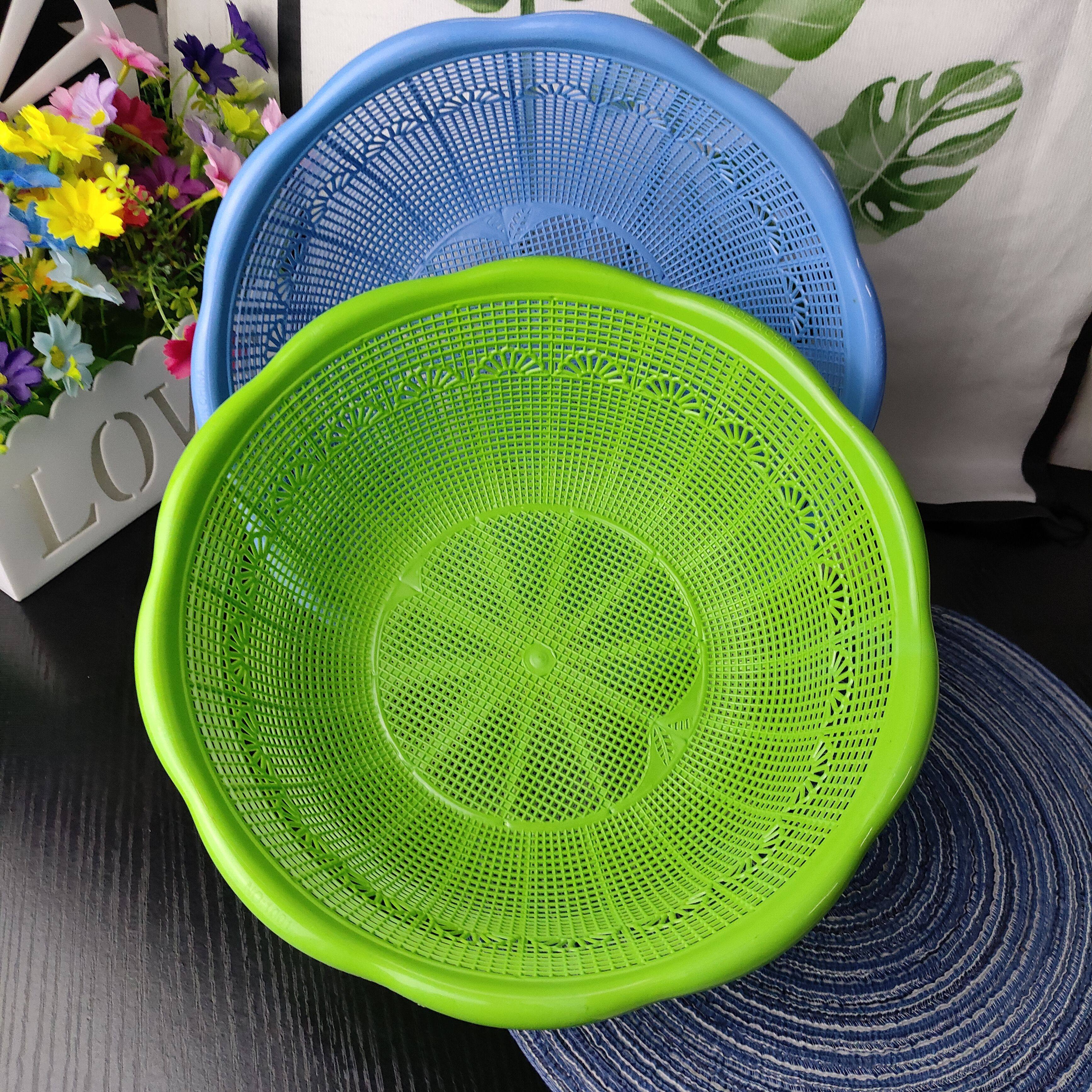 大号家用圆形菜篮子超细淘米专用纯色果篮加厚耐用两元店塑料篮子,餐饮具,洗菜盆/沥水篮/漏水筛,淘宝优惠券,粉丝福利购,淘宝优惠卷