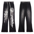 Kp-643-Washed Black Straight Legs