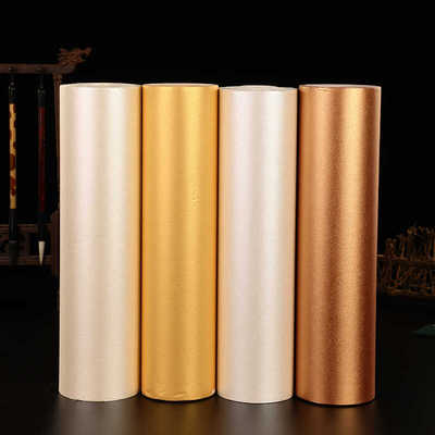 百米卷筒书法泥铜彩金小楷熟宣