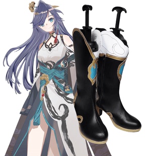 崩坏3云墨丹心符华cos鞋定制 动漫Cosplay女靴支持看图制作