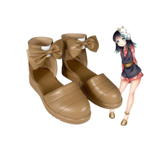 鬼灭之刃真菰cos鞋子cosplay鞋定制