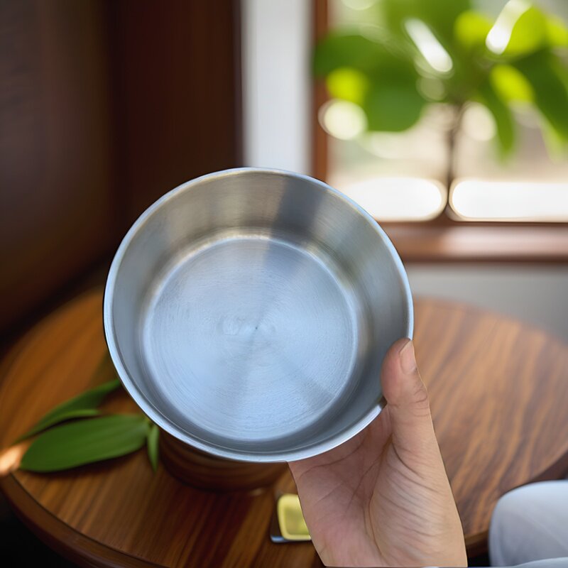 【出韩国】【可电磁炉明火加热】304不锈钢盆料理泡菜碗圆形汤盆