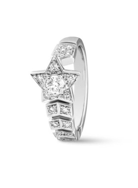 通体S925星星个性小众彗星流星开口戒指五角星设计感可调节轻奢款