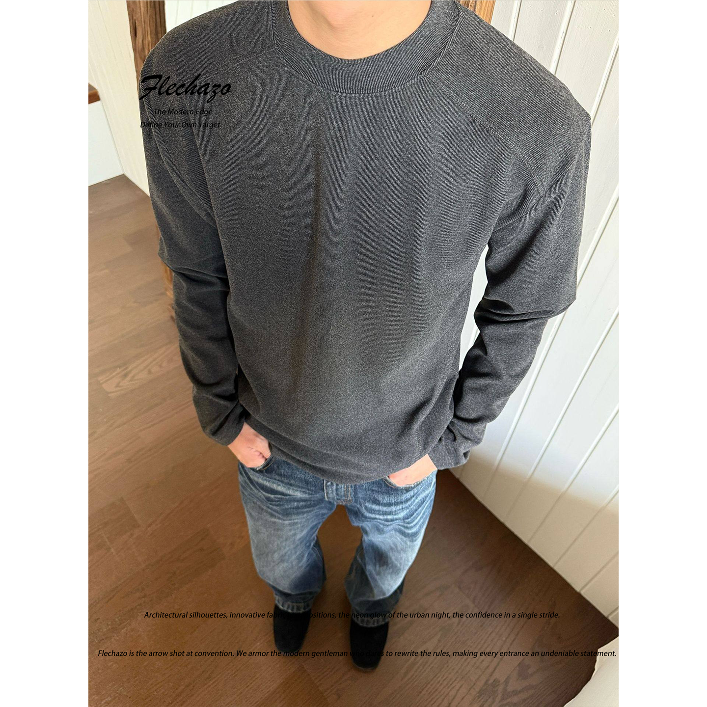 潮牌优可丝复古圆领长袖T恤男云朵暖澎特丽绒保暖打底衫套头上衣,男装,T恤,淘宝优惠券,粉丝福利购,淘宝优惠卷