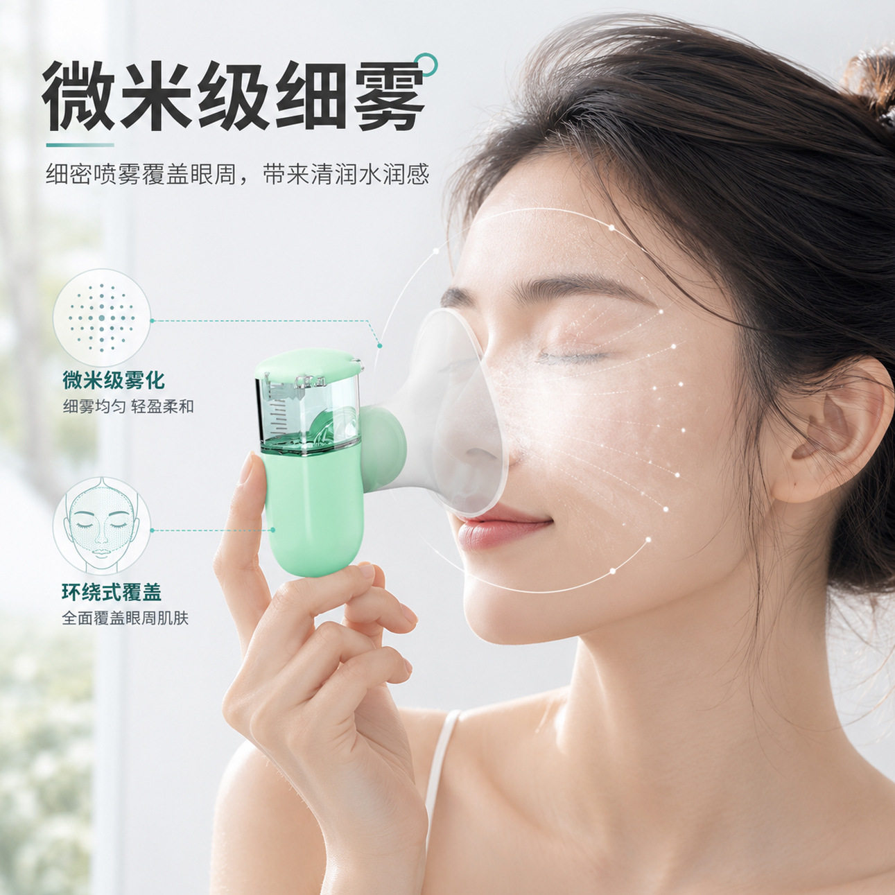 新款便携润眼仪纳米喷雾蒸汽喷雾图片