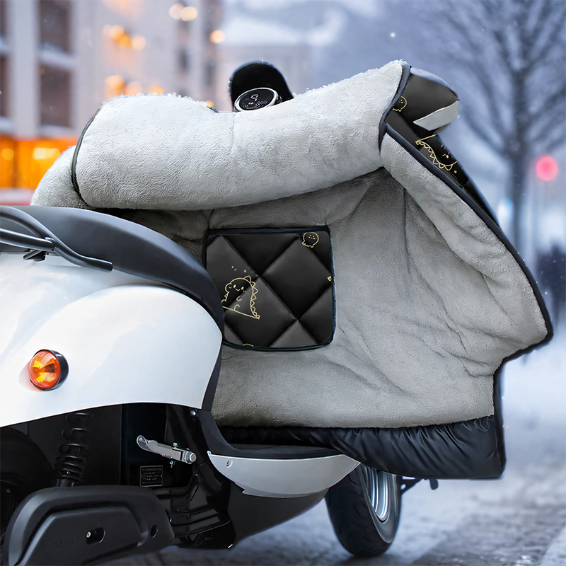 九号CZ90电动车冬季挡风被加绒