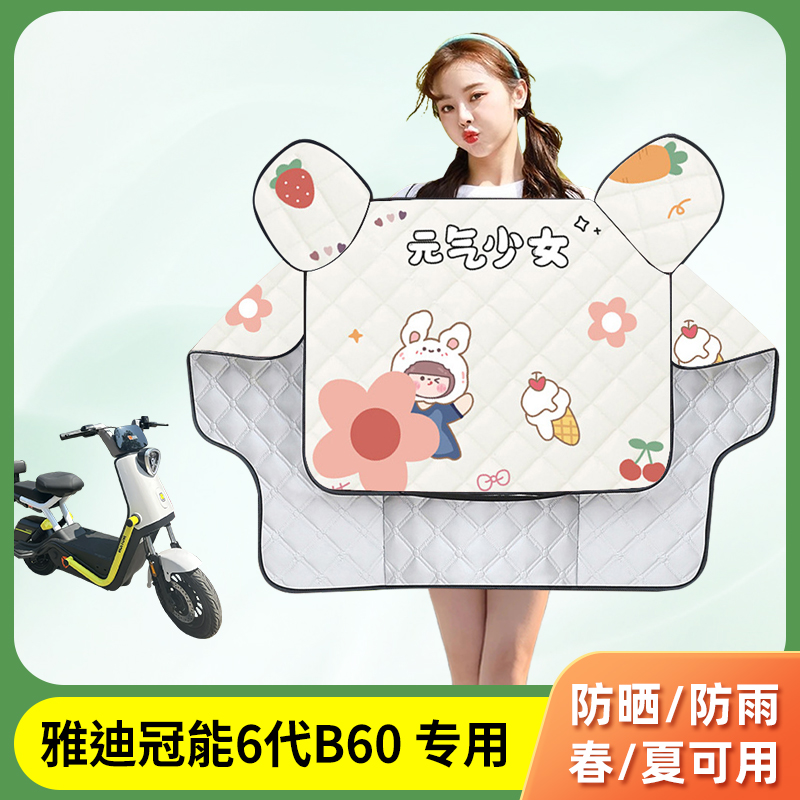 雅迪冠能6代B60电动车挡风被夏季