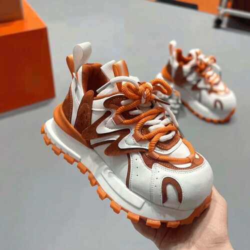 春季新款女鞋增高厚底老爹鞋交叉绑带运动防滑休闲阿甘鞋圆头百搭