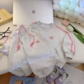 2025新款 套装 儿童卫衣卫裤 春季 时尚 时髦大童运动童装 洋气女童春装