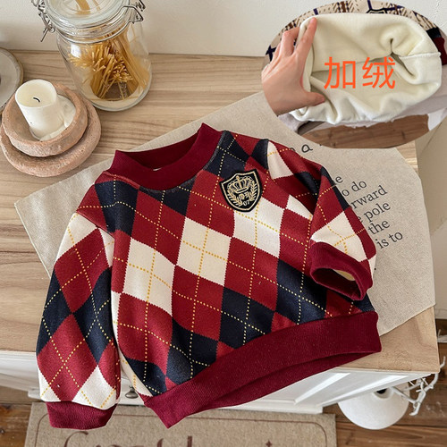秋冬季保暖加绒针织毛衣