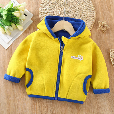 儿童摇粒绒外套加厚2023秋冬