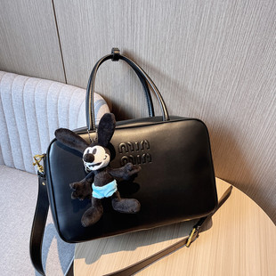 新款缪miu家公文包保龄球女包大容量手提斜挎包包女小方包