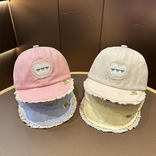 薄款婴幼儿新生儿鸭舌帽夏遮阳帽