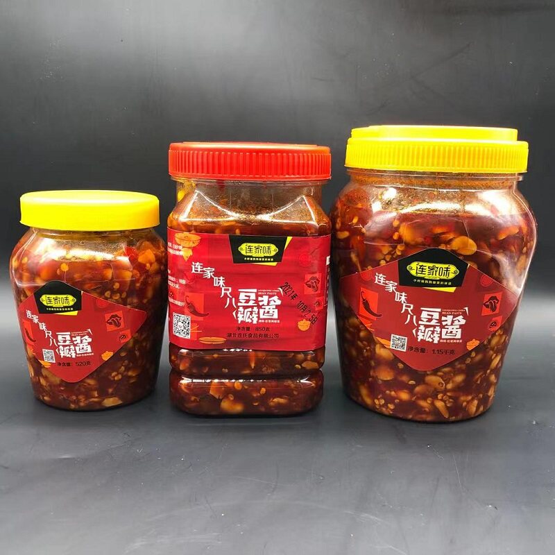 正宗湖北荆州监利尺八特产连家味豆瓣酱豌豆酱香辣调味品蚕豆酱