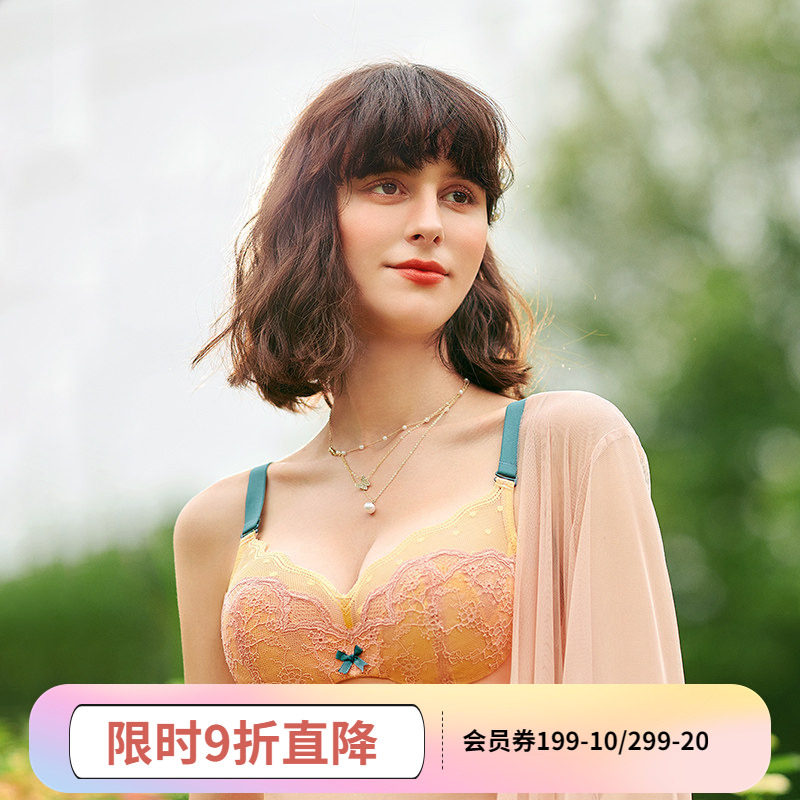 怡倩大码抹胸内衣女薄款显胸小防下垂软钢圈胸罩防凸点超薄杯文胸