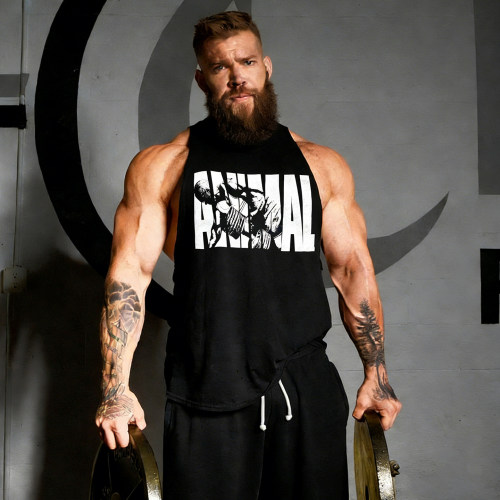 环球野兽硬核健美背心宽松大开口