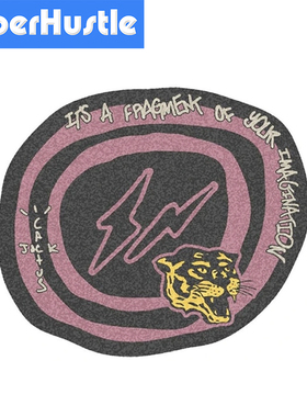 现货Travis Scott Fragment Imagination Rug 藤原浩联名闪电地毯