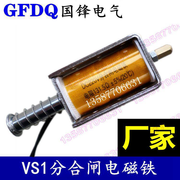 VS1分合闸线圈ZN63分合闸电磁铁DC220V131.5欧带引线国锋电气厂家