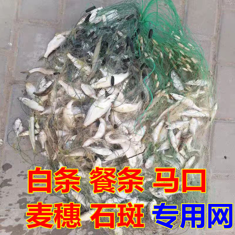 6分7分1指9分眼1寸2米3米4米5米高100米长三层渔网白条餐条网沉浮