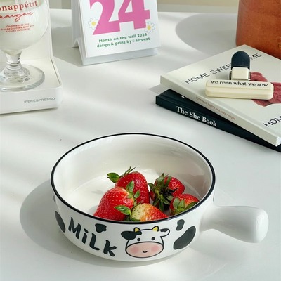 奶牛家用女生餐具网红可爱