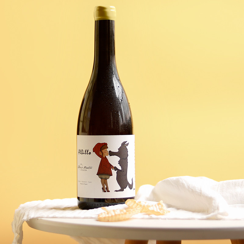 火遍酒圈自然酒 西班牙进口lovamor小红帽与大灰狼橙酒干白葡萄酒