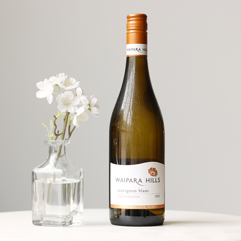 成熟鲜果香气 清爽  新西兰waipara hills马尔堡长相思干白葡萄酒