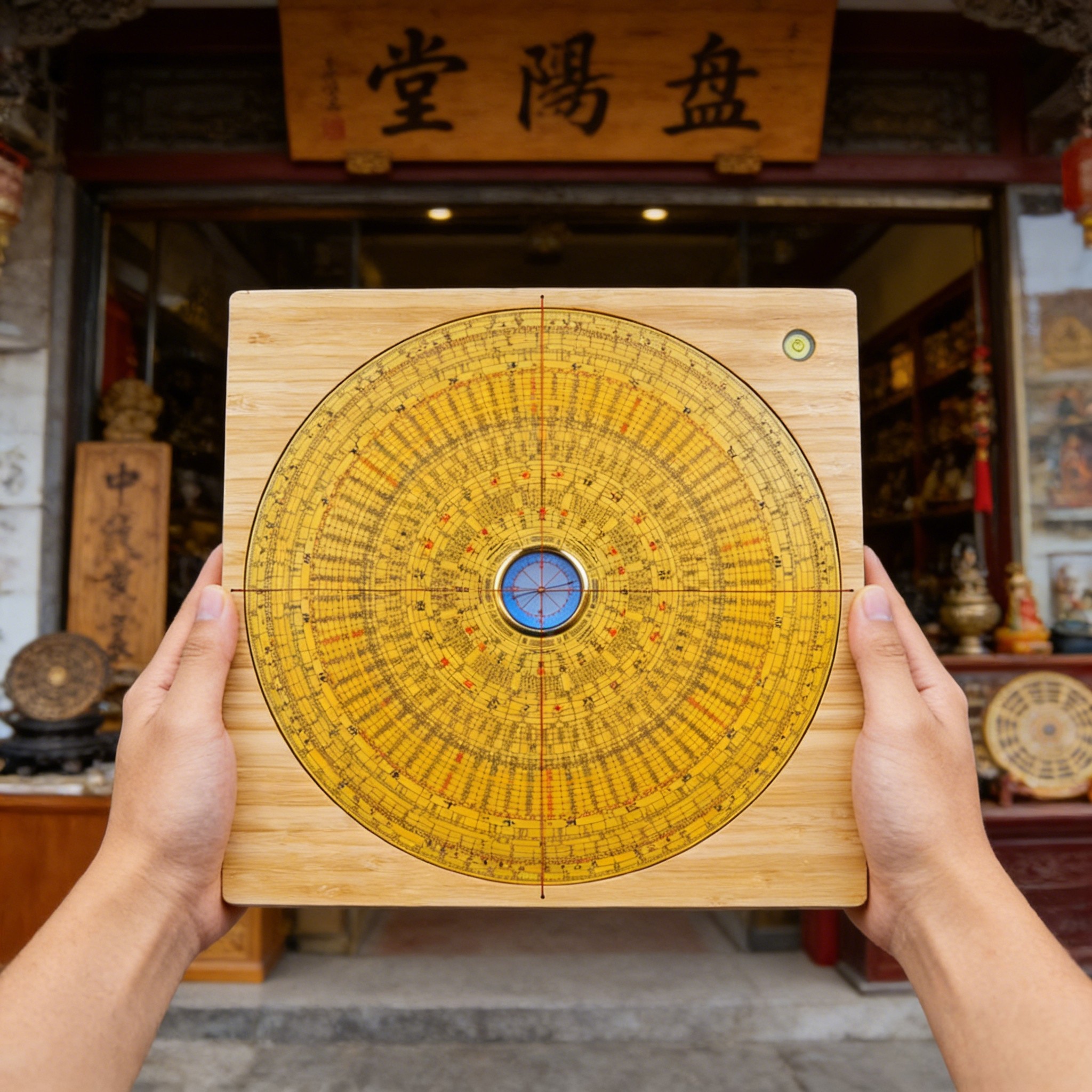 高档木质罗盘高精度专业三元三合综合指南针罗经仪