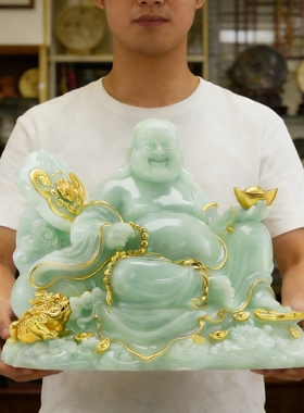 大肚弥勒佛摆件招财笑佛家用菩萨佛像禅意客厅店铺办公室摆设