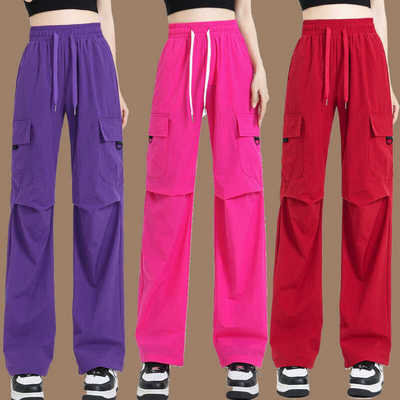 网红同款夏季广场舞工装裤