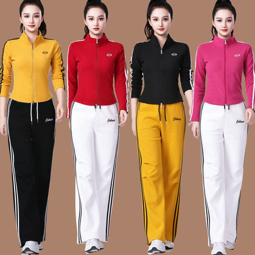 杨丽萍广场舞服装新款套装外套秋冬曳步舞健身操运动跳舞表演衣服