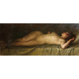 躺着的女士鲁杰罗·帕内拉伊意大利欧式人物油画装饰画名画复刻