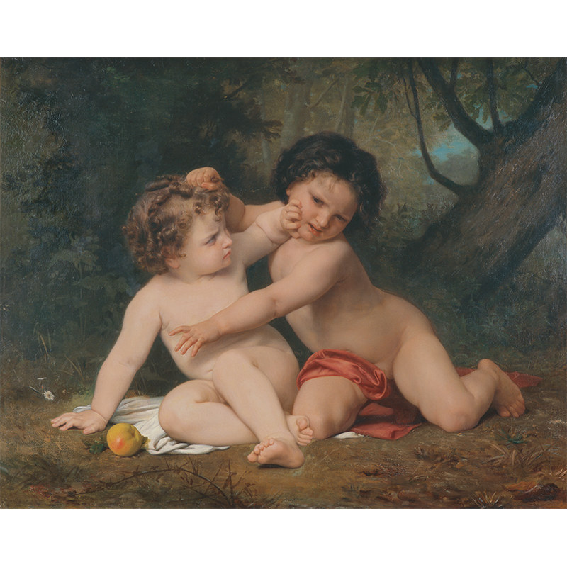 布格罗 人物油画 装饰画小男孩写实挂画 bouguereau-052