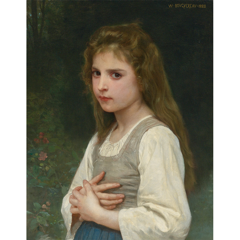 布格罗 人物油画 装饰画小女孩写实挂画 bouguereau-027